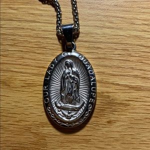 Virgin Mary necklace